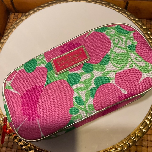 Lilly Pulitzer for Estée Lauder Pink Floral Make-Up Bag - Picture 4 of 6